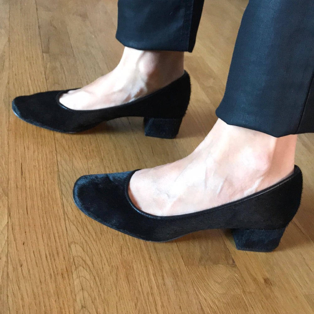 Bettye Muller Black Calf Hair heels - 6 1/2